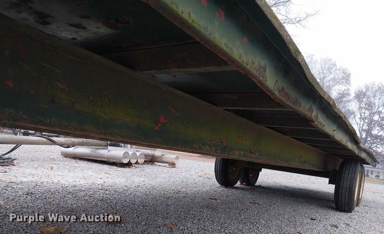 image for item DT4585 Shop Built flatbed trailer