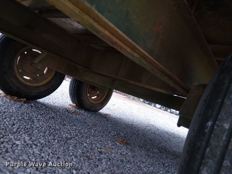 image for item DT4585 Shop Built flatbed trailer