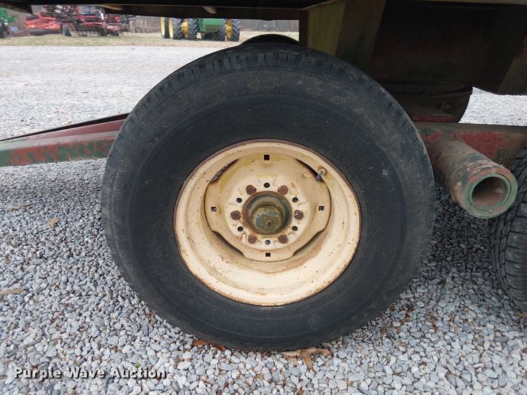 image for item DT4585 Shop Built flatbed trailer