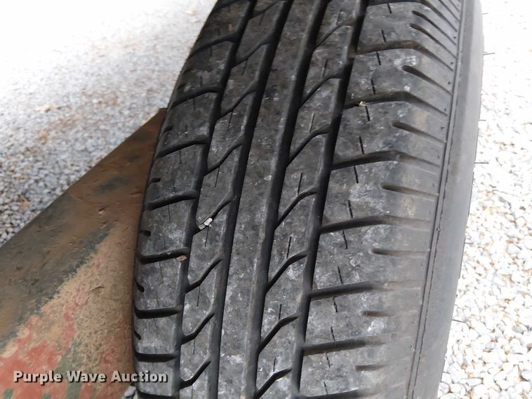 image for item DT4585 Shop Built flatbed trailer