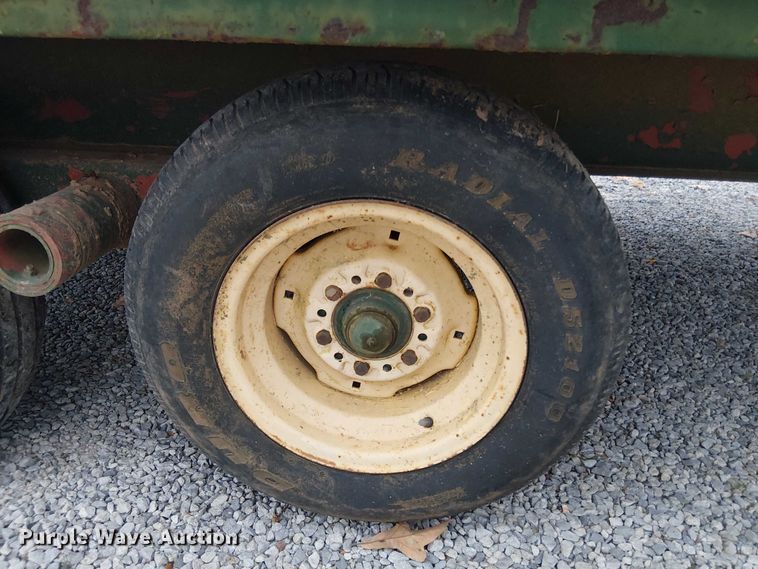 image for item DT4585 Shop Built flatbed trailer