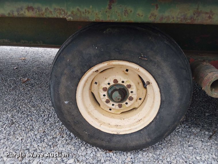 image for item DT4585 Shop Built flatbed trailer