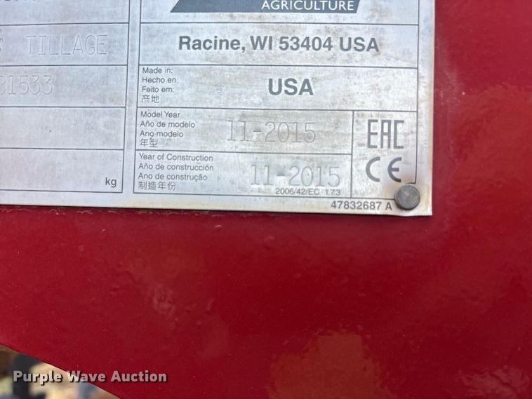 image for item DT4588 2015 Case IH 375 field cultivator