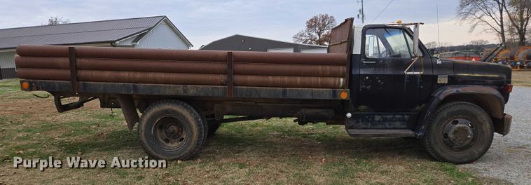 image for item DT4590 1973 Chevrolet C60 dump flatbed truck
