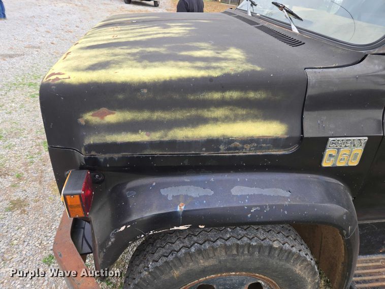 image for item DT4590 1973 Chevrolet C60 dump flatbed truck