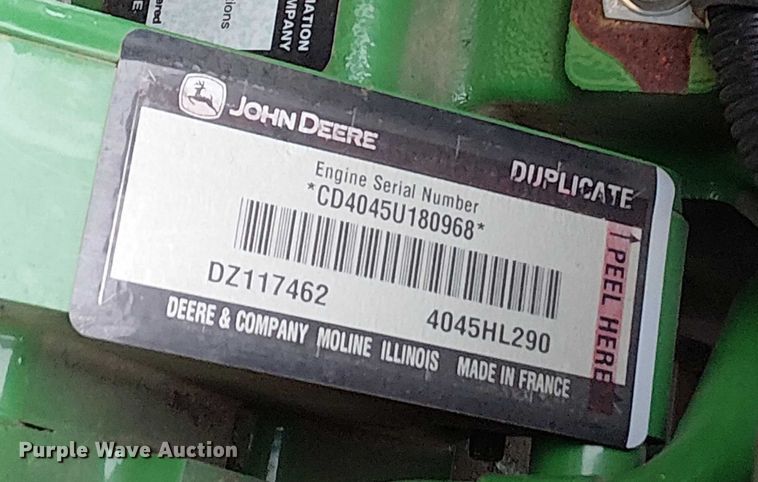 image for item DT4595 2021 John Deere 6110M MFWD tractor