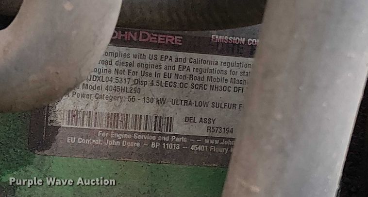 image for item DT4595 2021 John Deere 6110M MFWD tractor