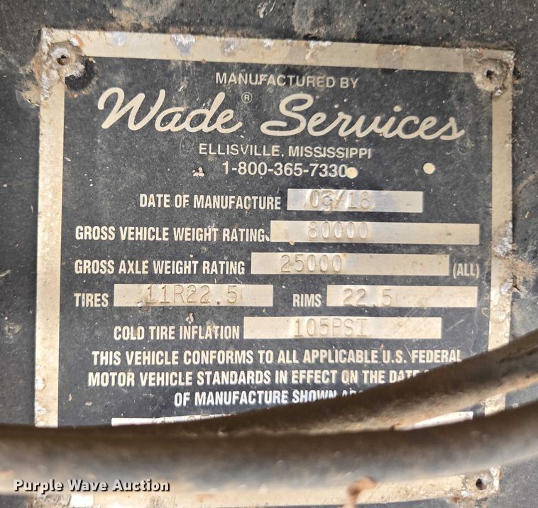 image for item DT4606 Wade WHT48FT side curtain trailer