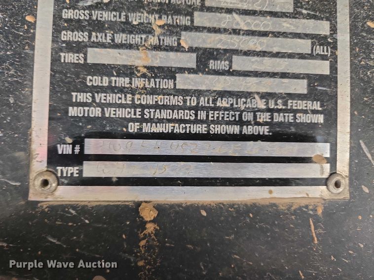 image for item DT4608 2022 Wade WHT45FT side curtain trailer