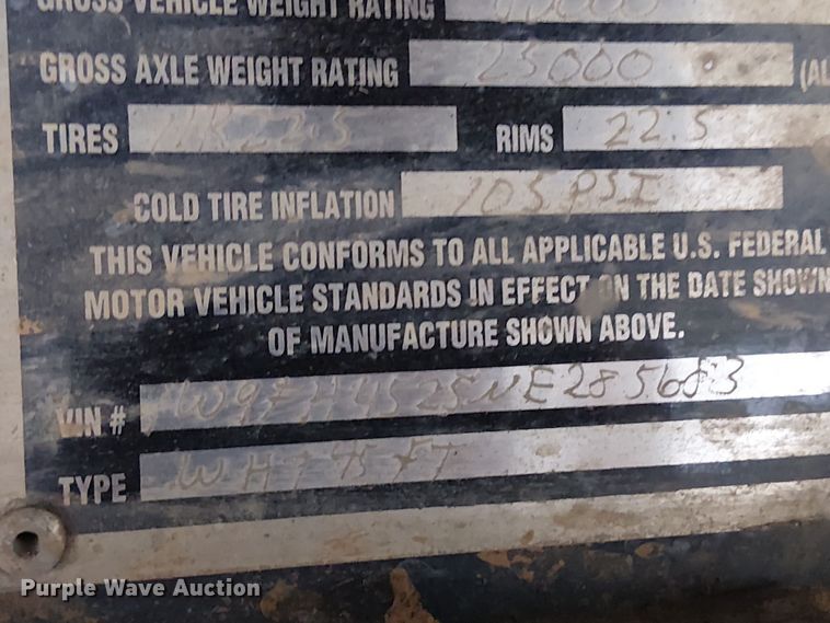 image for item DT4610 2022 Wade WHT45FT side curtain trailer