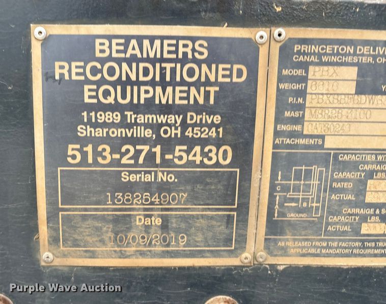 image for item DT4613 2007 Princeton PBX forklift