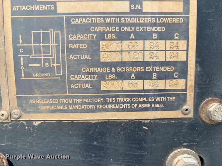 image for item DT4613 2007 Princeton PBX forklift