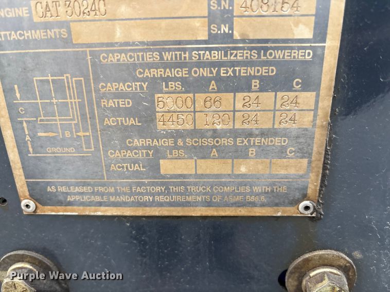 image for item DT4616 2004 Princeton PB50 forklift