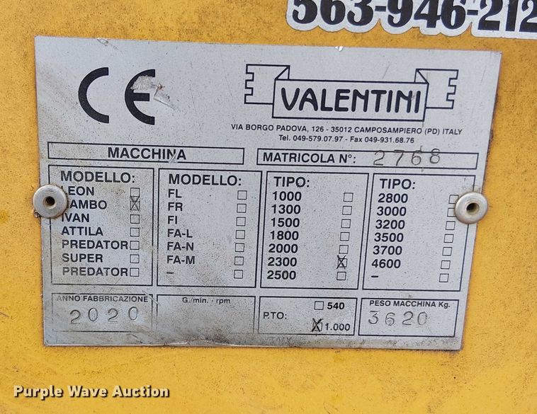 image for item DT4622 2020 Valentini 2300 rock crusher