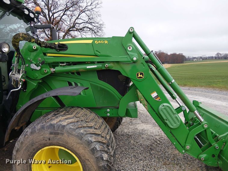 image for item DT4642 2016 John Deere 6145R MFWD tractor