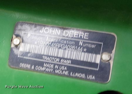 image for item DT4642 2016 John Deere 6145R MFWD tractor