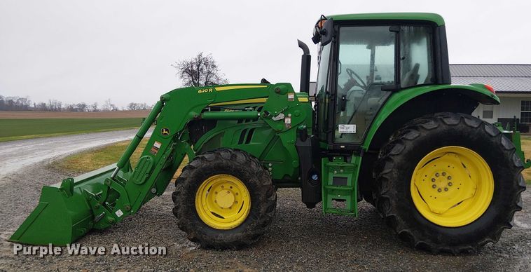 image for item DT4644 2017 John Deere 6130M MFWD tractor