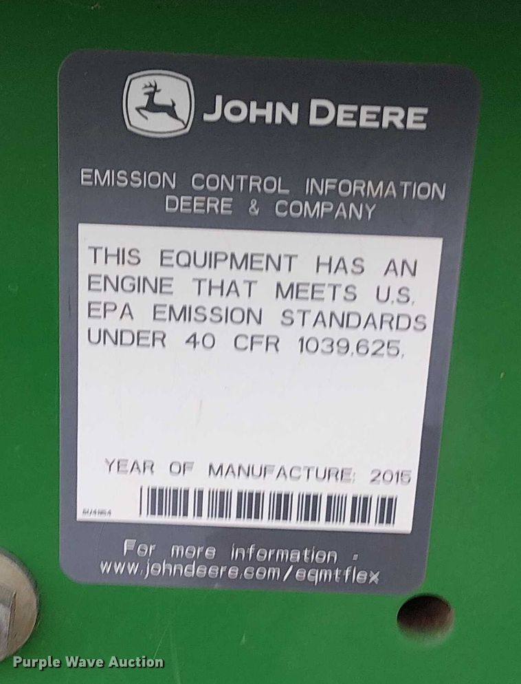 image for item DT4647 2015 John Deere 6105M tractor