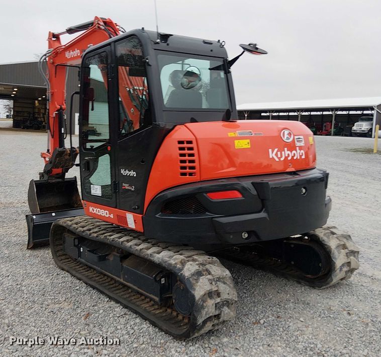 image for item DT4655 Kubota KX080-4S2 mini excavator