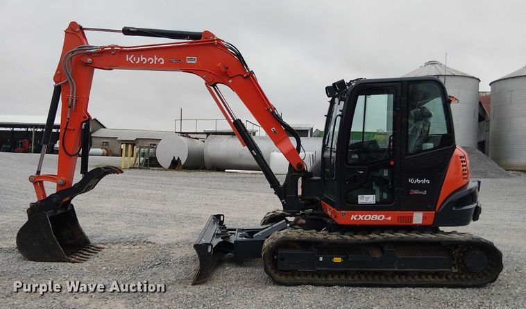image for item DT4655 Kubota KX080-4S2 mini excavator