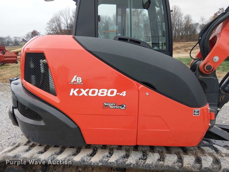 image for item DT4655 Kubota KX080-4S2 mini excavator