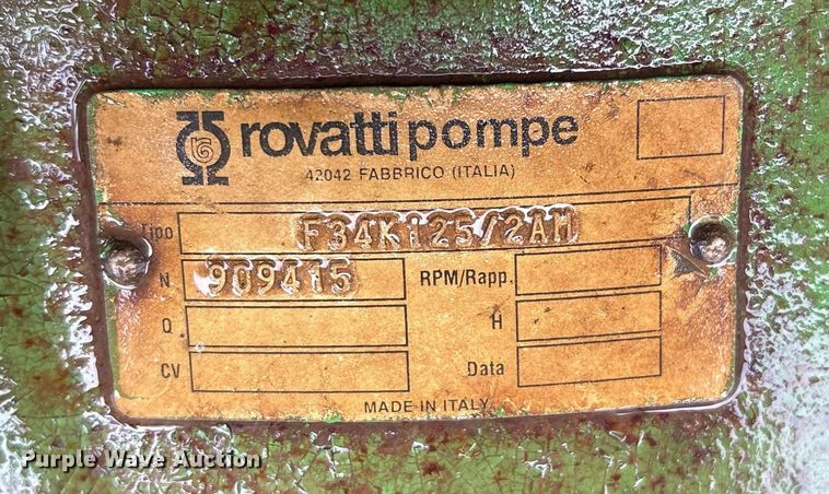 image for item DT4687 Tuckasee Irrigation PURD15A irrigation pump