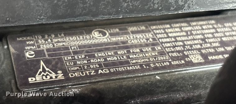 image for item DT4689 Cadman Power Pak irrigation pump