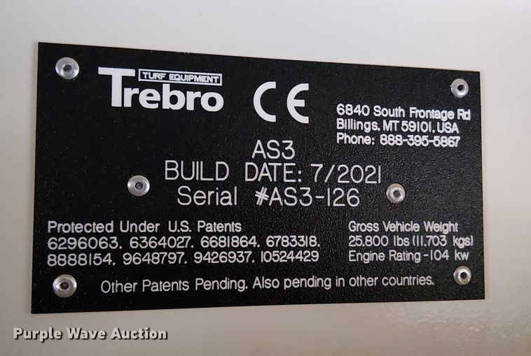 image for item DT4704 2021 Trebro AS3 sod harvester