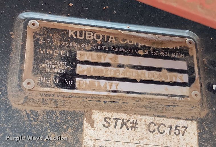 image for item DT4707 2022 Kubota SVL 97-2 tracked skid steer loader