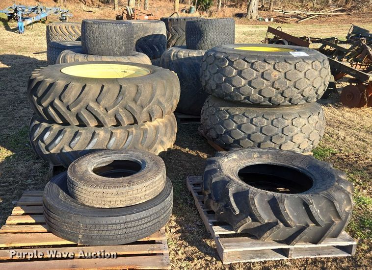 image for item DT4732 Approximately 20 tires and wheels