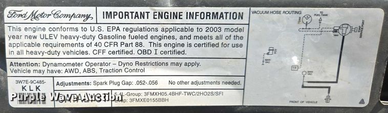 image for item DT4737 2003 Ford F250 Super Duty XLT pickup truck