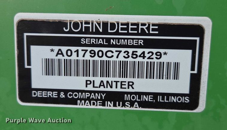 image for item DU2573 2010 John Deere 1790 split row planter