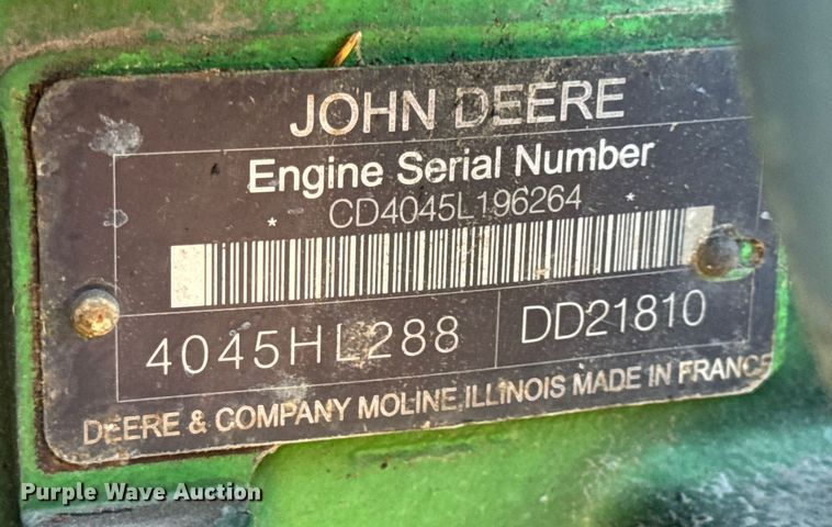 image for item DW6705 2011 John Deere 6430 MFWD tractor
