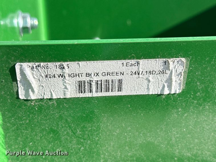 image for item DZ6636 K&M Manufacturing weight box