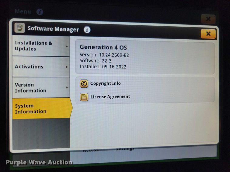 image for item DZ6637 2015 John Deere Star fire 3000 globe GPS