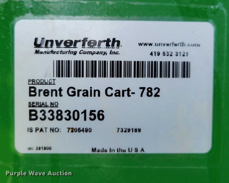 image for item EA2572 2014 Brent 782 grain cart