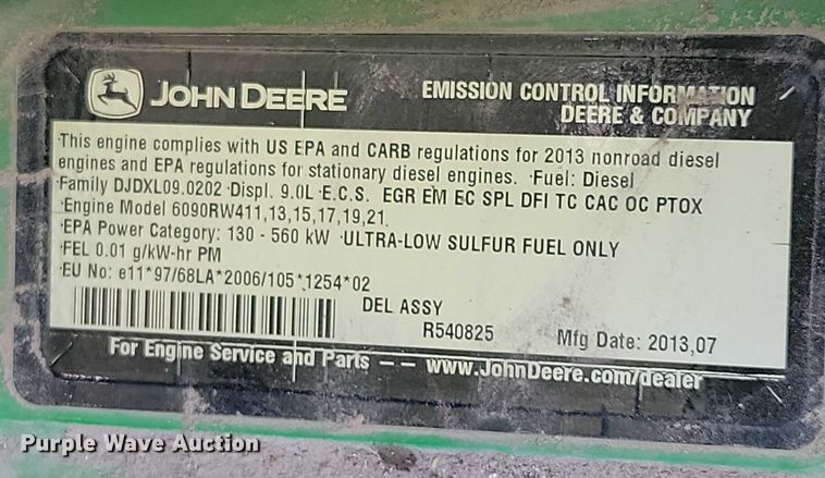 image for item EA2577 2013 John Deere  8260R MFWD tractor