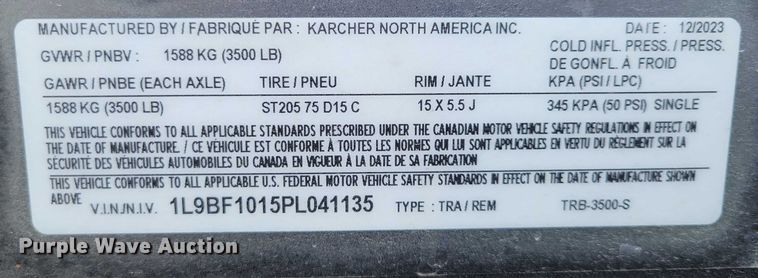 image for item EA2585 2024 Hotsy 965B pressure washer