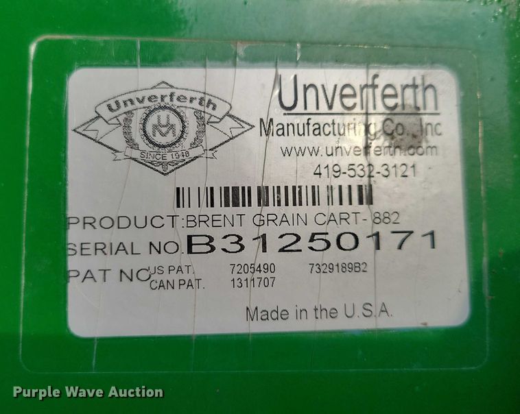 image for item EA2587 2013 Brent 882 grain cart