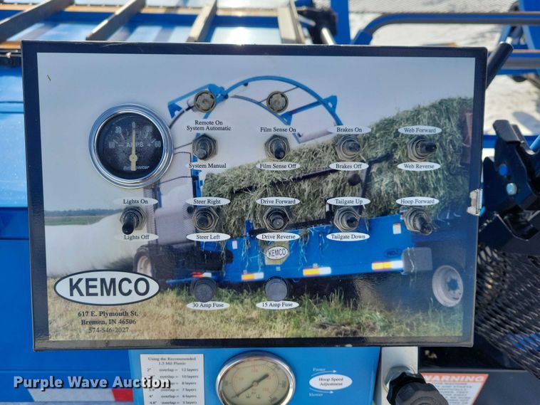 image for item EA2765 2021 Kemco 355 Pro-2 bale wrapper