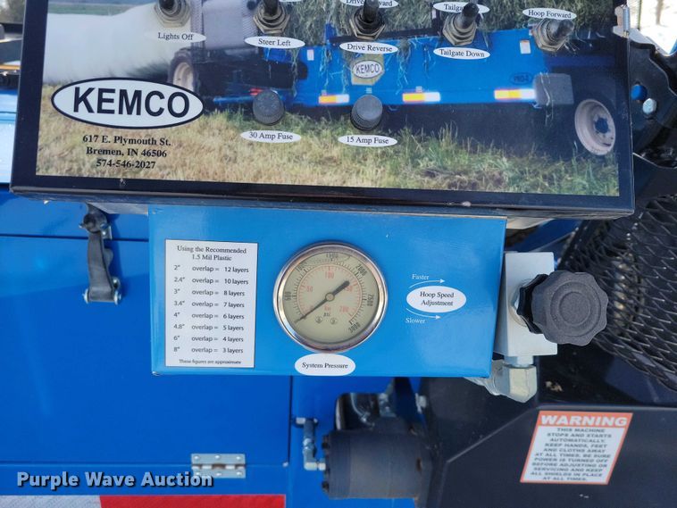 image for item EA2765 2021 Kemco 355 Pro-2 bale wrapper