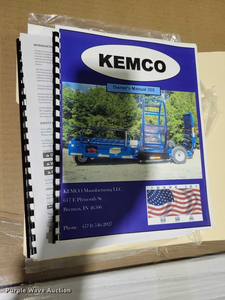 image for item EA2765 2021 Kemco 355 Pro-2 bale wrapper