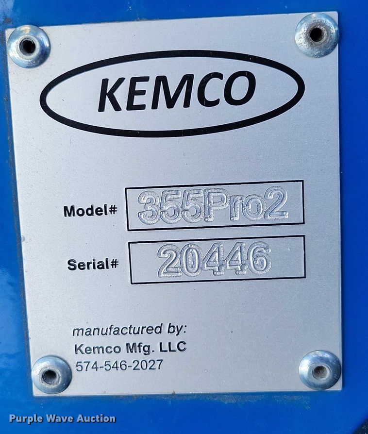 image for item EA2765 2021 Kemco 355 Pro-2 bale wrapper