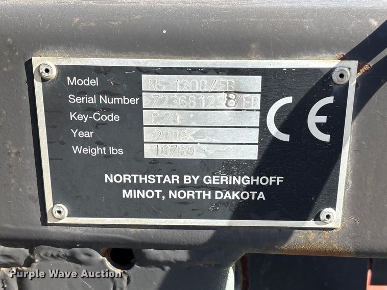 image for item EA7069 2008 NorthStar NS 1200/FB corn head