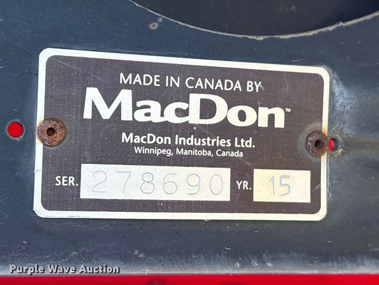 image for item EA7078 2015 MacDon FD75S FlexDraper flex draper head