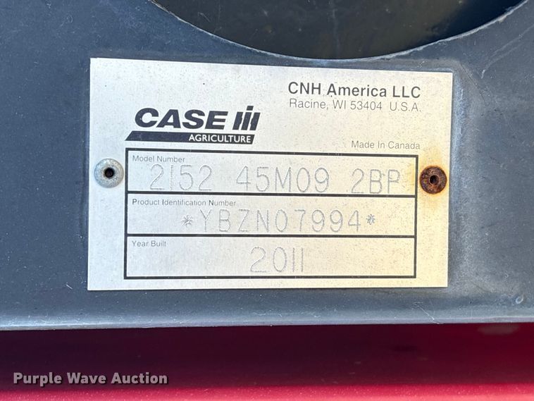 image for item EA7079 2011 Case IH 2152 45M09 2BP draper head