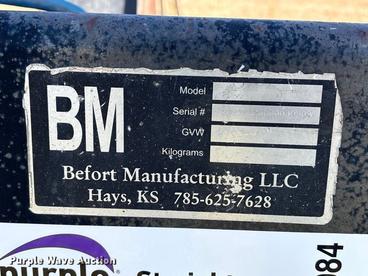 image for item EA7084 2009 Befort 2870 header trailer