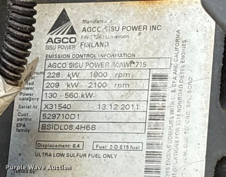 image for item EA7804 2012 Rogator RG900 sprayer