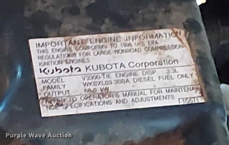 image for item EE1380 Kubota M9000 MFWD tractor