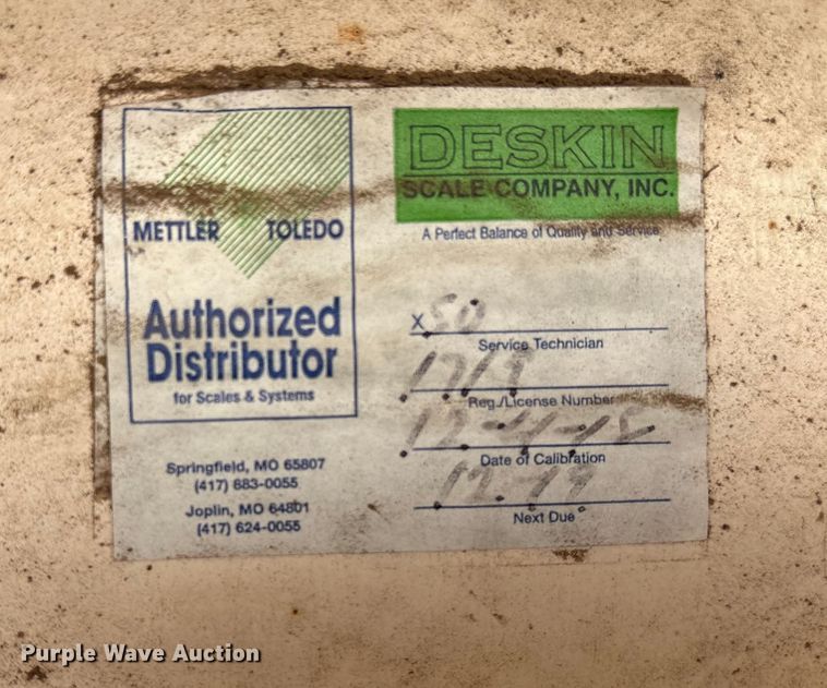 image for item EG8296 Webb Scale livestock scale